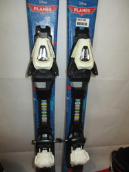 Detské lyže TECNO PRO PLANES 100cm + Lyžiarky 21,5cm, SUPER STAV
