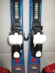 Detské lyže TECNO PRO PLANES 100cm + Lyžiarky 21,5cm, SUPER STAV