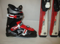 Juniorské lyže DYNAMIC VR 27 130cm + Lyžiarky 25,5cm, VÝBORNÝ STAV