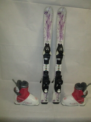 Detské lyže DYNAMIC LIGHT ELVE 90cm + Lyžiarky 20cm, SUPER STAV