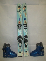 Detské lyže ROSSIGNOL KIDI 93cm + Lyžiarky 19,5cm, VÝBORNÝ STAV