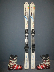Carvingové lyže HEAD INTEGRALE 156cm + Lyžiarky 28cm, VÝBORNÝ STAV