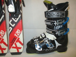 Juniorské lyže ATOMIC REDSTER XT 120cm + Lyžiarky 24,5cm, SUPER STAV