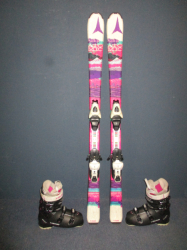 Juniorské lyže ATOMIC WANTAGE GIRL 140cm + Lyžiarky 26,5cm, SUPER STAV