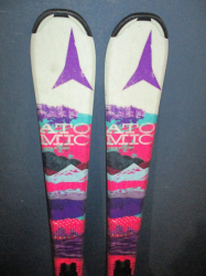 Juniorské lyže ATOMIC WANTAGE GIRL 140cm + Lyžiarky 26,5cm, SUPER STAV