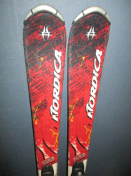Juniorské lyže NORDICA HOTROD 130cm, VÝBORNÝ STAV