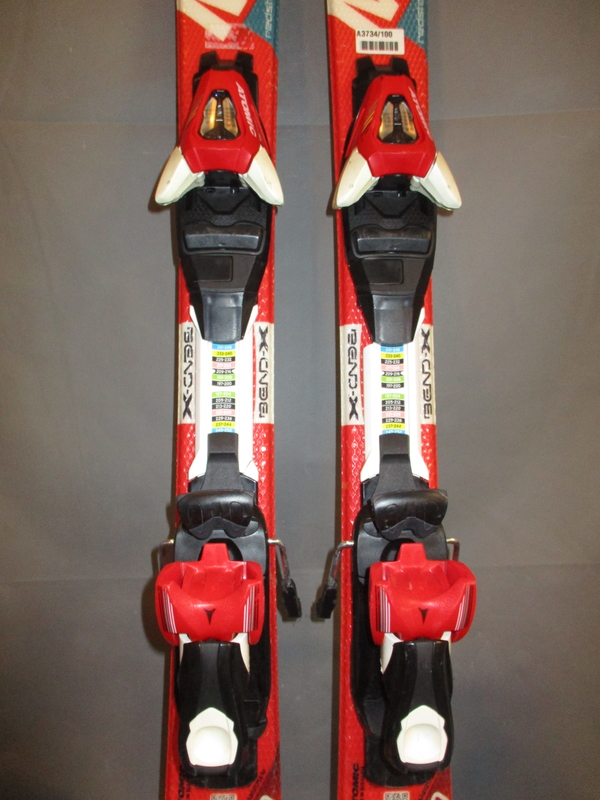 Dětské carvingové lyže ATOMIC REDSTER XT 100cm+BOTY 21,5cm, SUPER STAV