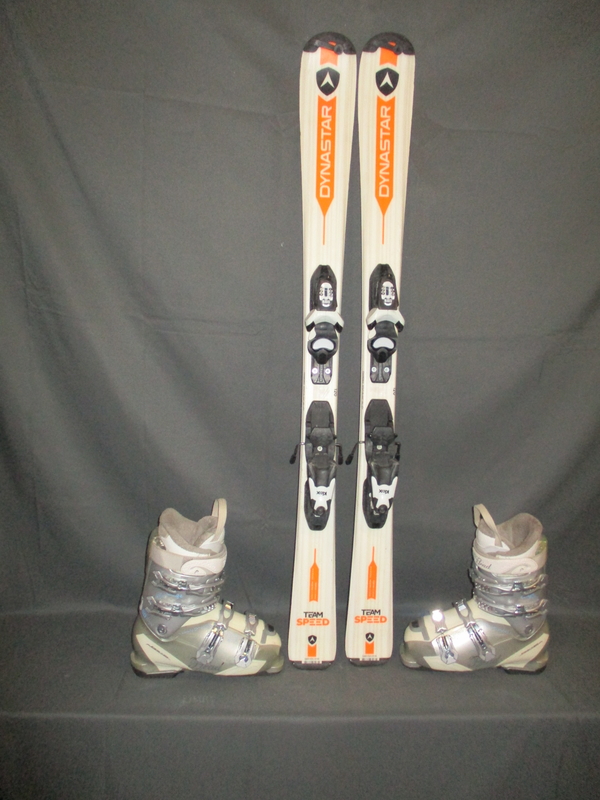 Juniorské lyže DYNASTAR TEAM SPEED 120cm + Lyžiarky 24cm, SUPER STAV