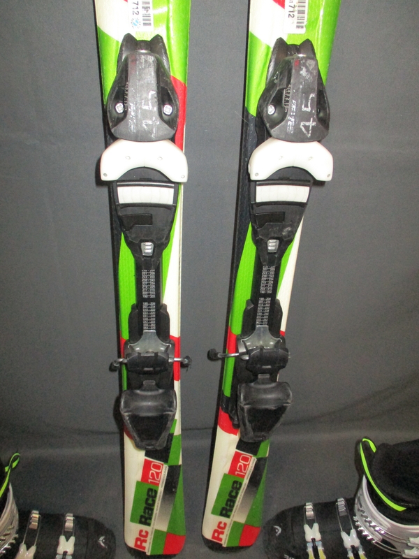 Juniorské lyže ELAN RC RACE 120cm + Lyžiarky 24,5cm, SUPER STAV