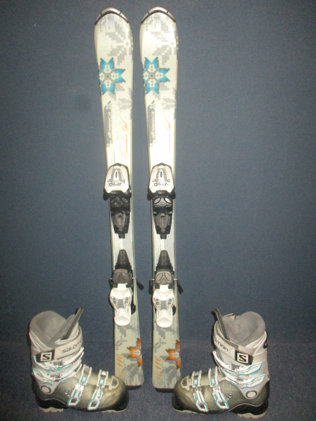 NORDICA CINNAMON GIRL 110cm + Lyžáky 23,5cm 