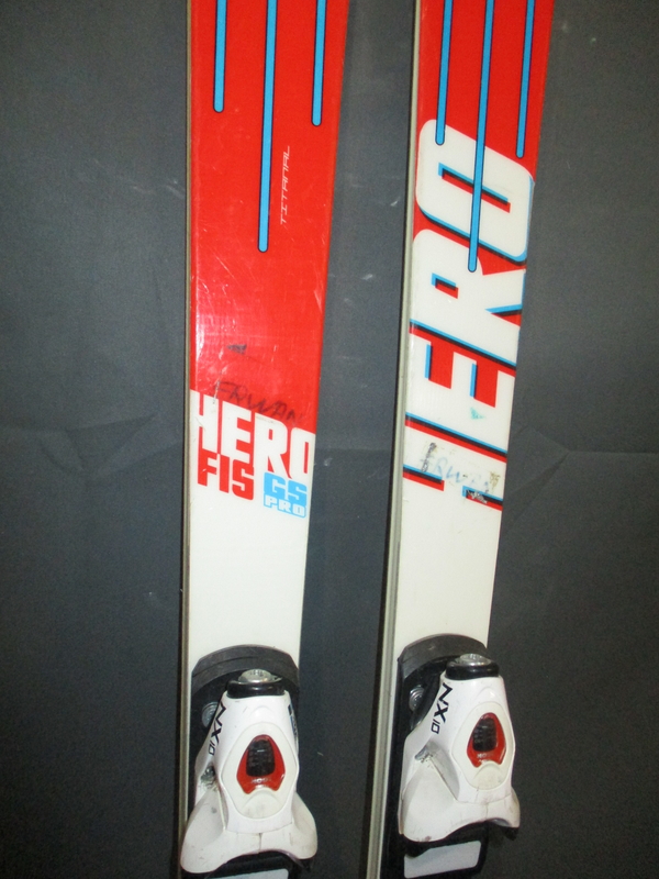 Juniorské športové lyže ROSSIGNOL HERO GS PRO FIS F-18 158cm, SUPER STAV
