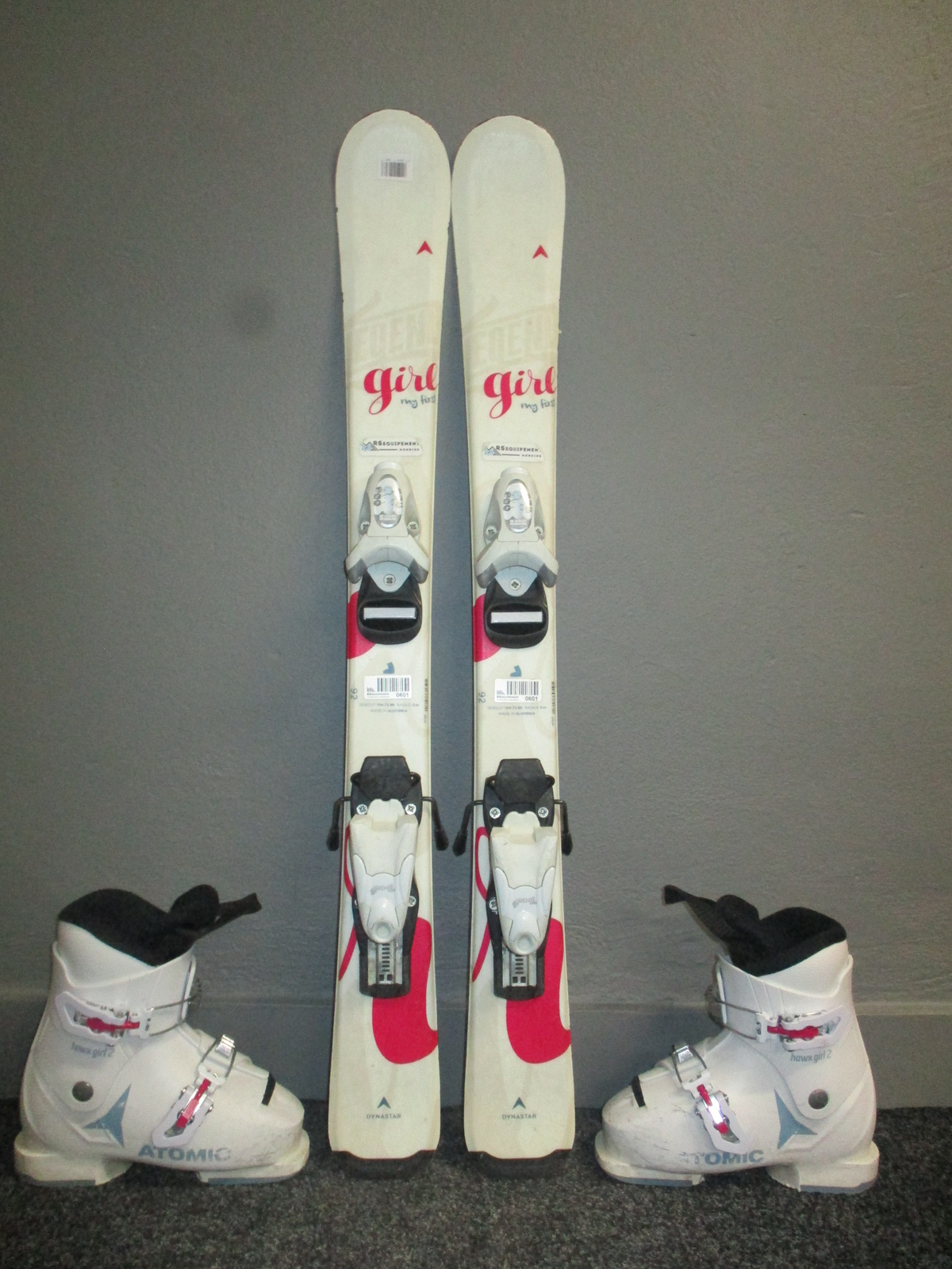 DYNASTAR LEGEND GIRL 92cm + Lyžáky 19,5cm