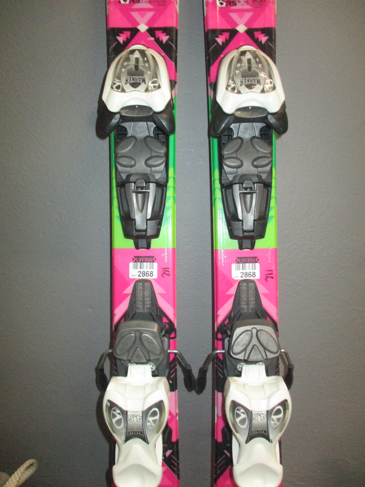 K2 LUV BUG 112cm + Lyžáky 22,5cm