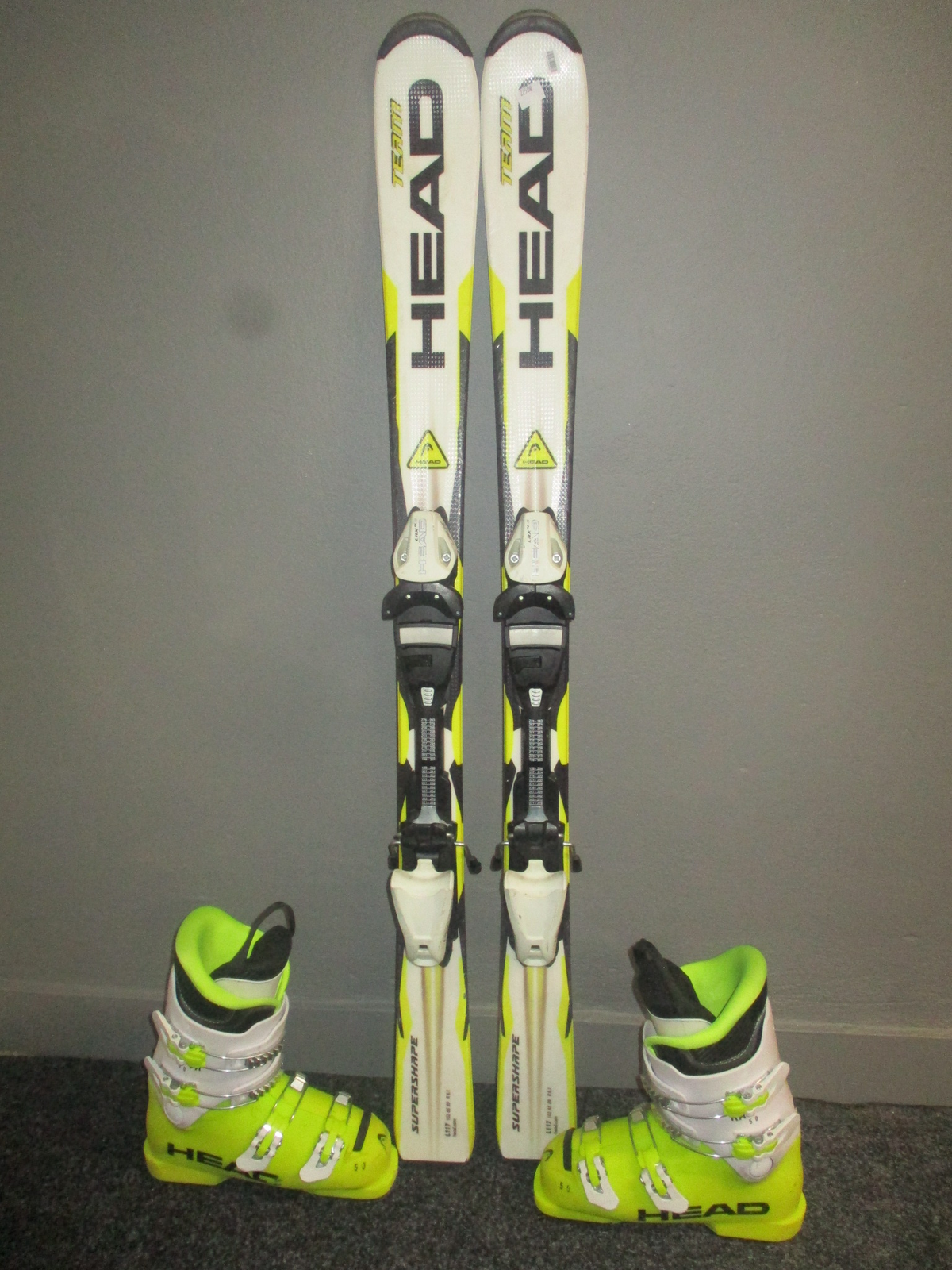 HEAD SUPERSHAPE TEAM 117cm + Lyžáky 23,5cm