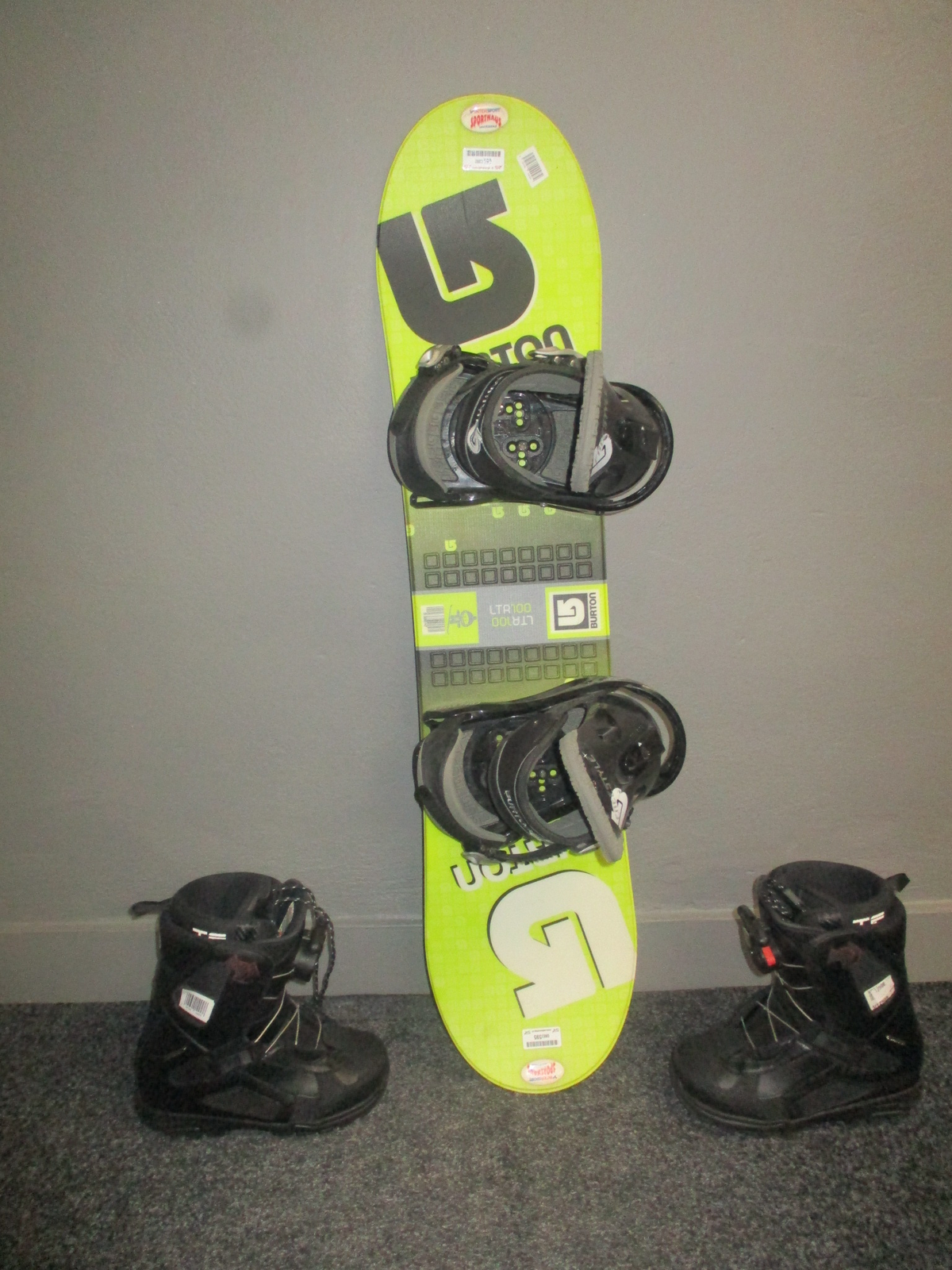 BURTON LTR 100cm + vázání + snb boty 22cm