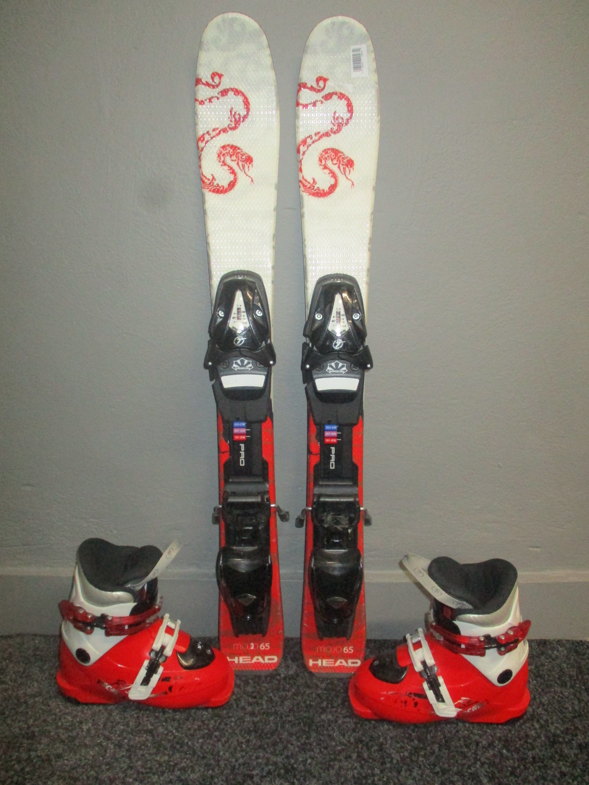 HEAD MOJO 65 77cm + Lyžáky 17cm