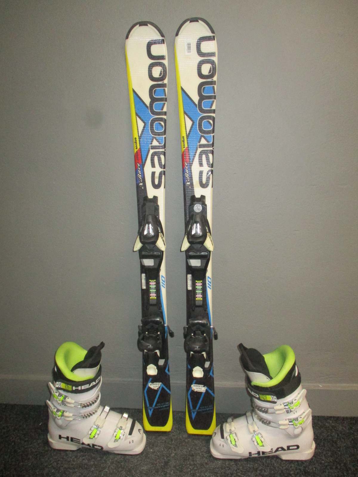 SALOMON X-RACE 110cm + Lyžáky 23cm