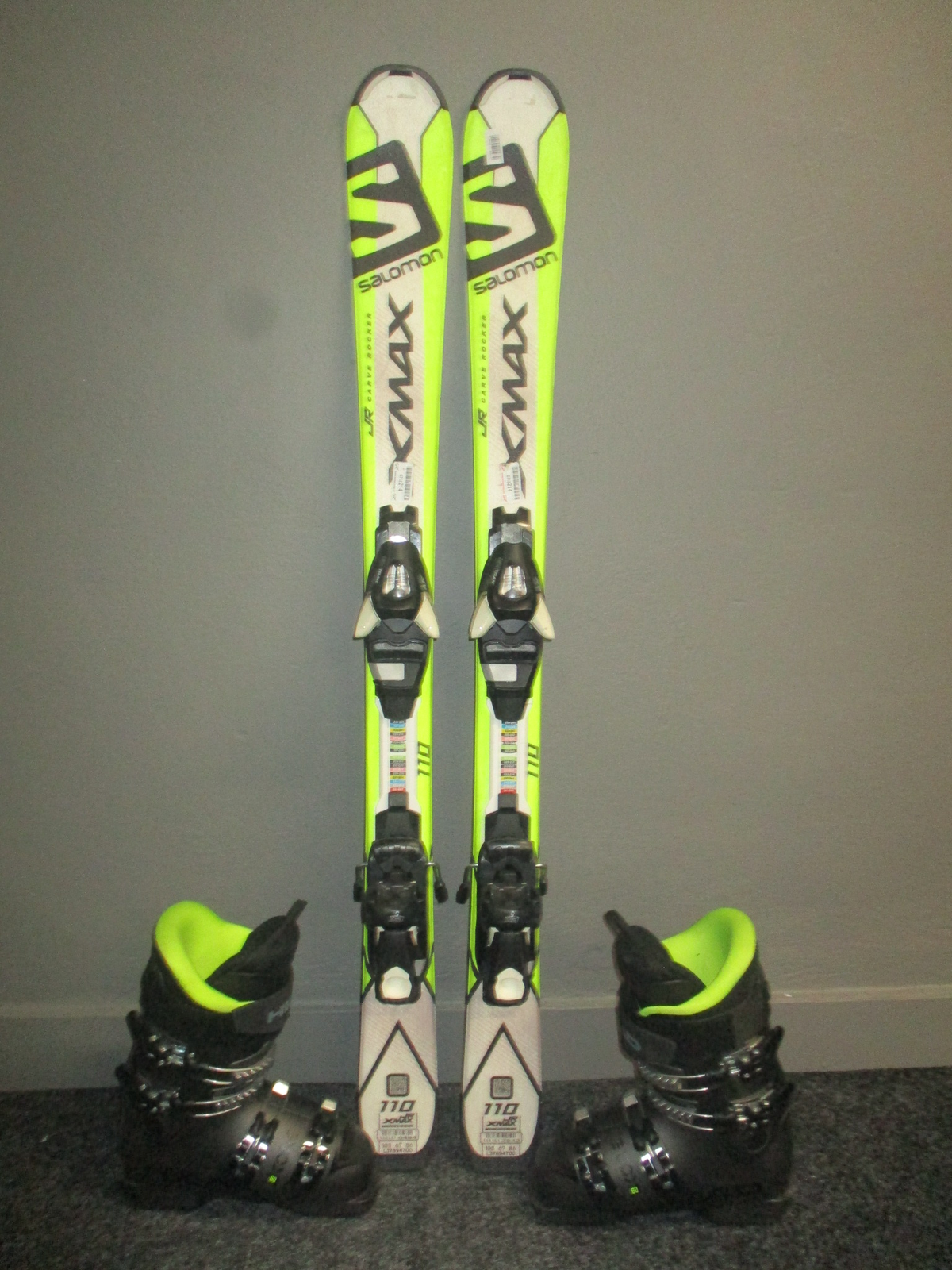 SALOMON X-MAX 110cm + Lyžáky 22,5cm