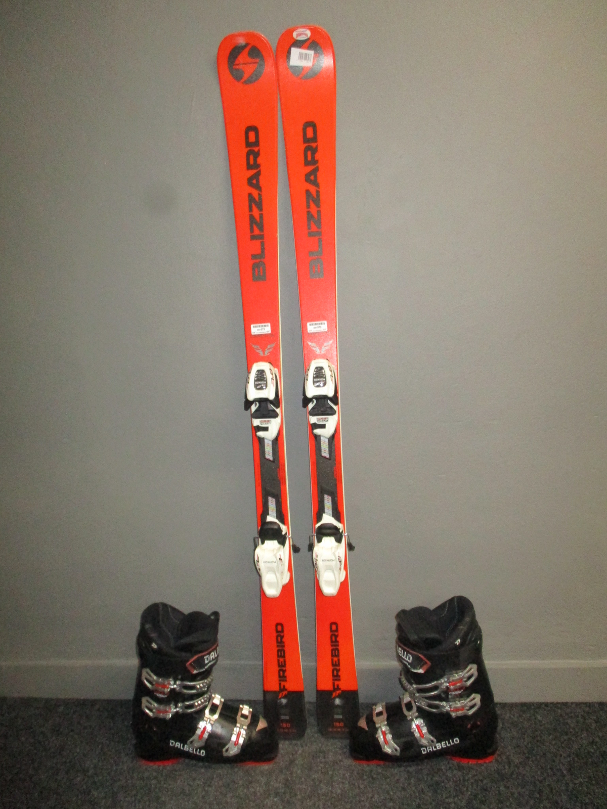 BLIZZARD FIREBIRD COMP Jr 150cm + Lyžáky 27,5cm