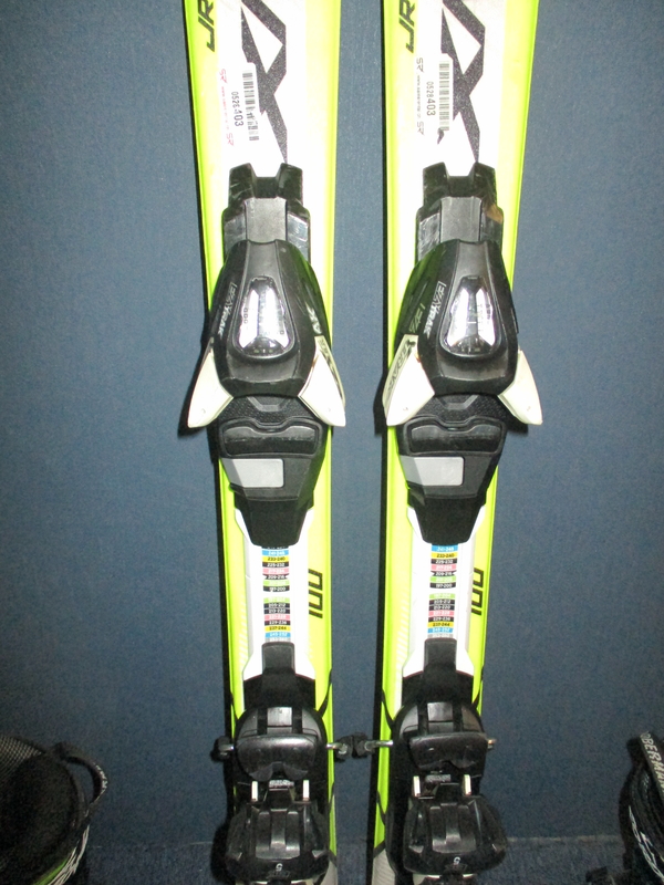 Detské lyže SALOMON X-MAX 100cm + Lyžiarky 20,5cm, VÝBORNÝ STAV