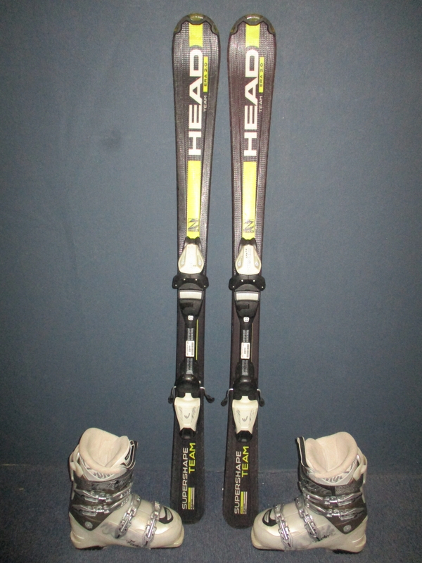 HEAD SUPERSHAPE TEAM 127cm + Lyžiarky 25,5cm