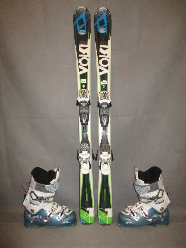 Juniorské lyže VÖLKL RTM 120cm + Lyžiarky 24,5cm, VÝBORNÝ STAV