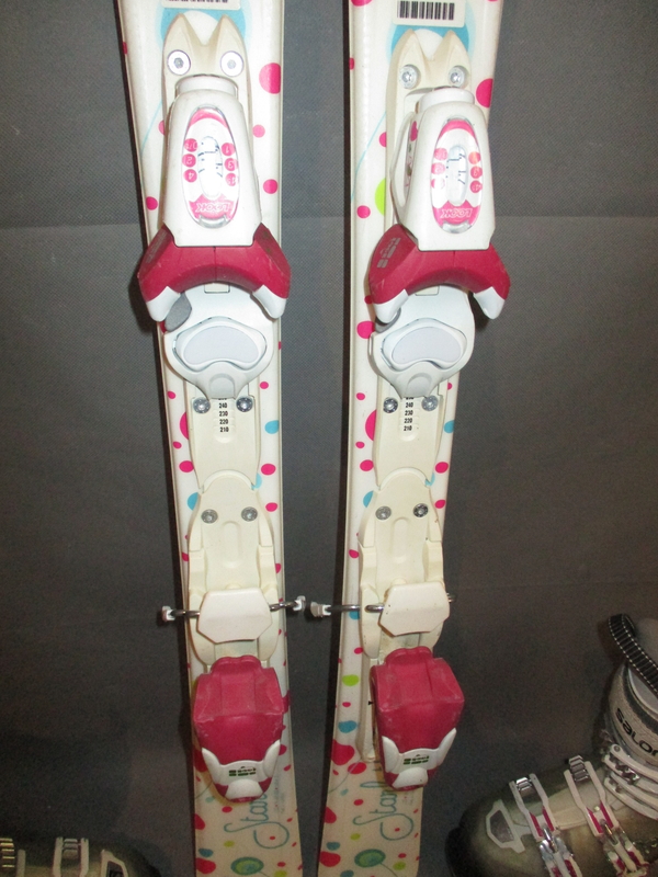 Detské lyže DYNASTAR STARLETT 110cm + Lyžiarky 23,5cm, SUPER STAV