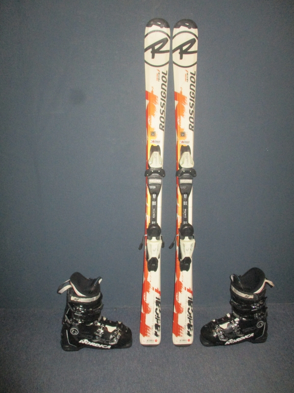 ROSSIGNOL RADICAL 140cm + Lyžiarky 27cm