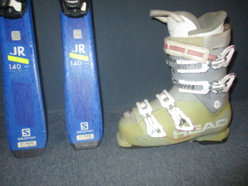 SALOMON S/RACE MT 140cm + Lyžiarky 25,5cm