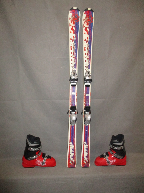 Juniorské lyže COMP 140cm + Lyžiaky 26cm, VÝBORNÝ STAV