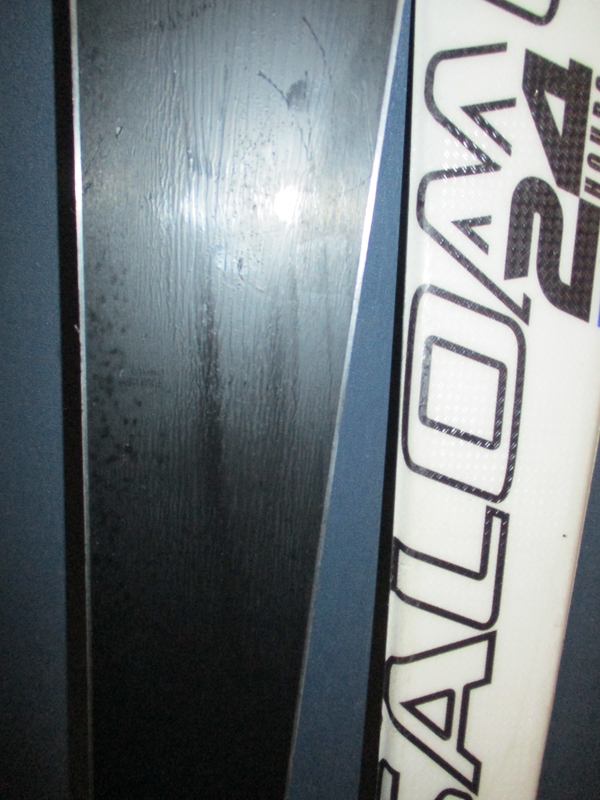 Juniorské lyže SALOMON RACE 24HRS 130cm + Lyžiarky 26,5cm, VÝBORNÝ STAV